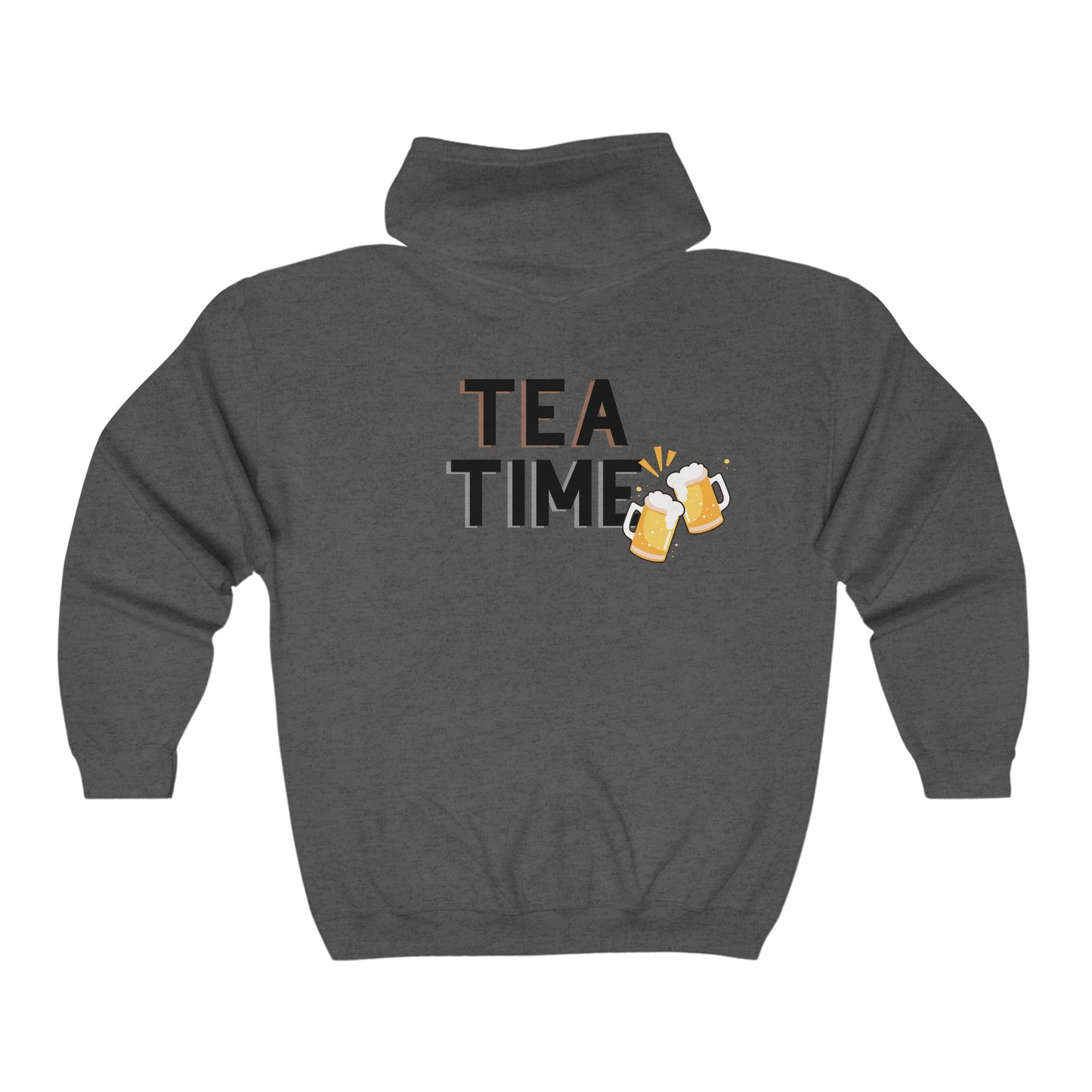 Tea Time Zipped Hoodie - Cheers to Grandpa Vibes!