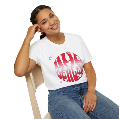 Hug Dealer Unisex Softstyle T-Shirt - Spreading Smiles, One Hug at a Time!