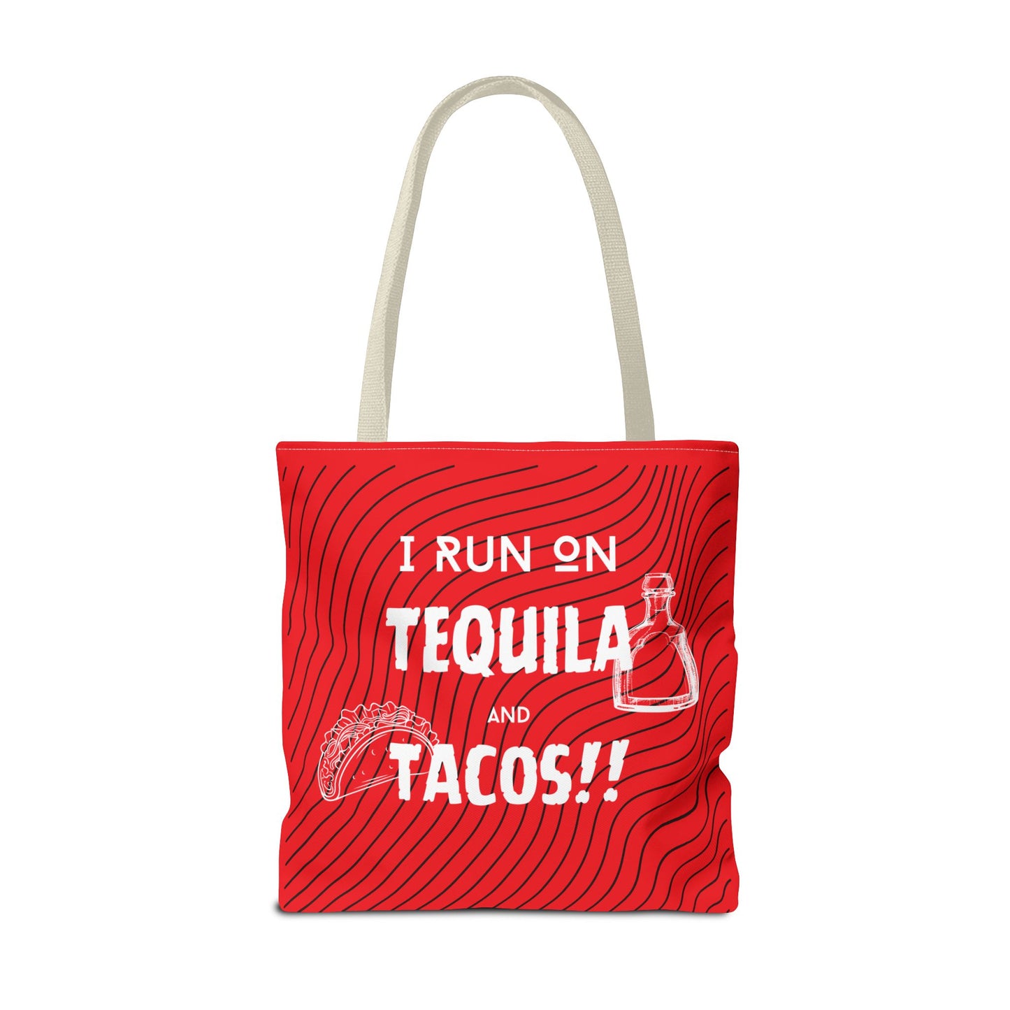 I Run on Tequila and Tacos Tote Bag - Fuel for the Fun!