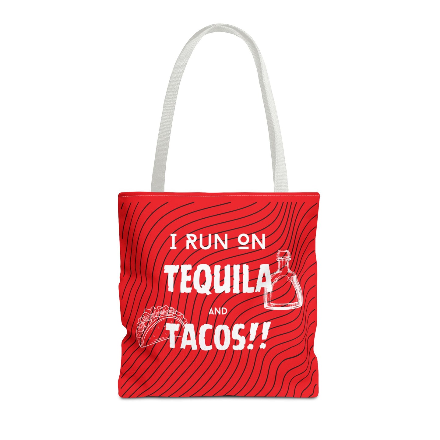 I Run on Tequila and Tacos Tote Bag - Fuel for the Fun!