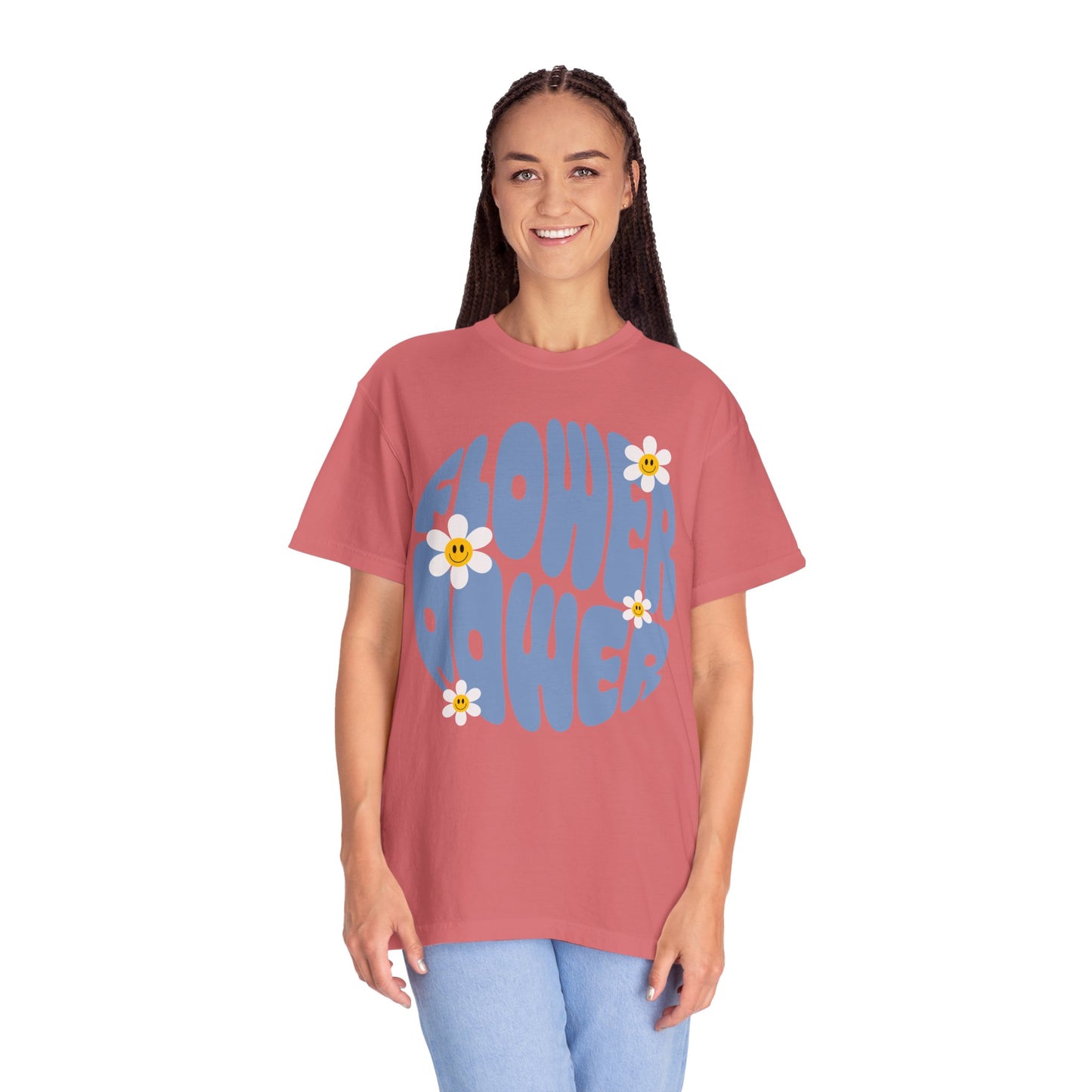 Flower Power Tee - Retro Vibes, Modern Comfort!