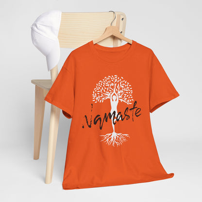 Namaste Tree of Life Unisex Heavy Cotton Tee Bright, Peaceful & Full of Zen!