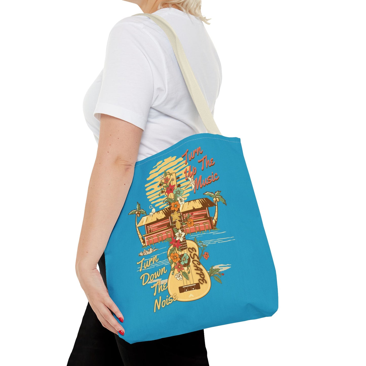 Turn Up the Music Tote Bag - Tune In & Zone Out!