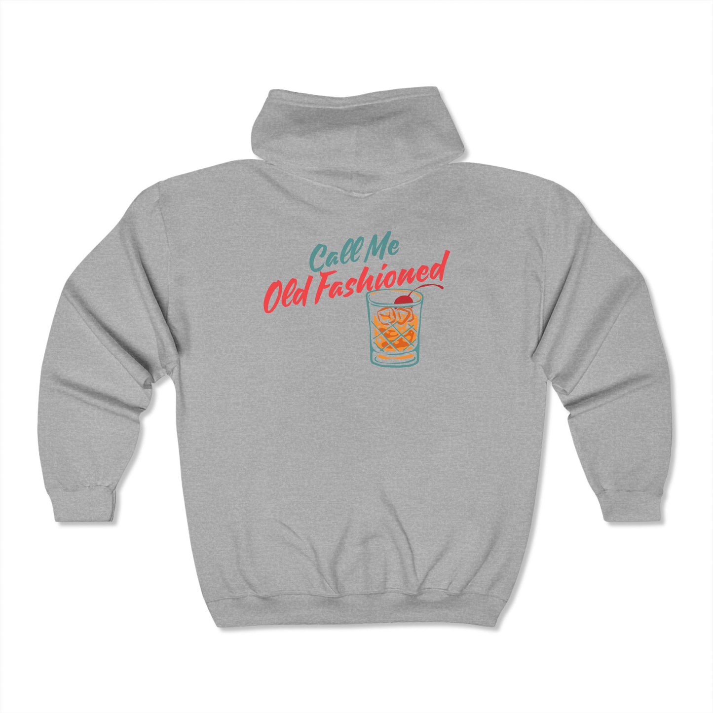 Call Me Old Fashioned Zipped Hoodie - Classic Style, Cozy Comfort