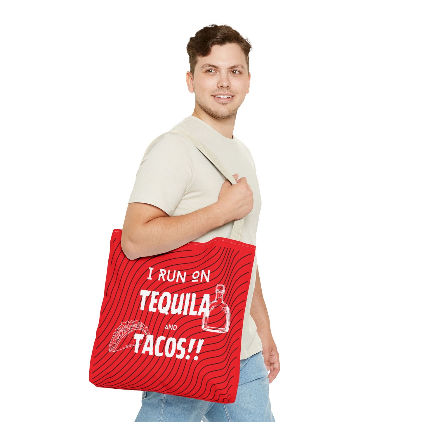 I Run on Tequila and Tacos Tote Bag - Fuel for the Fun!