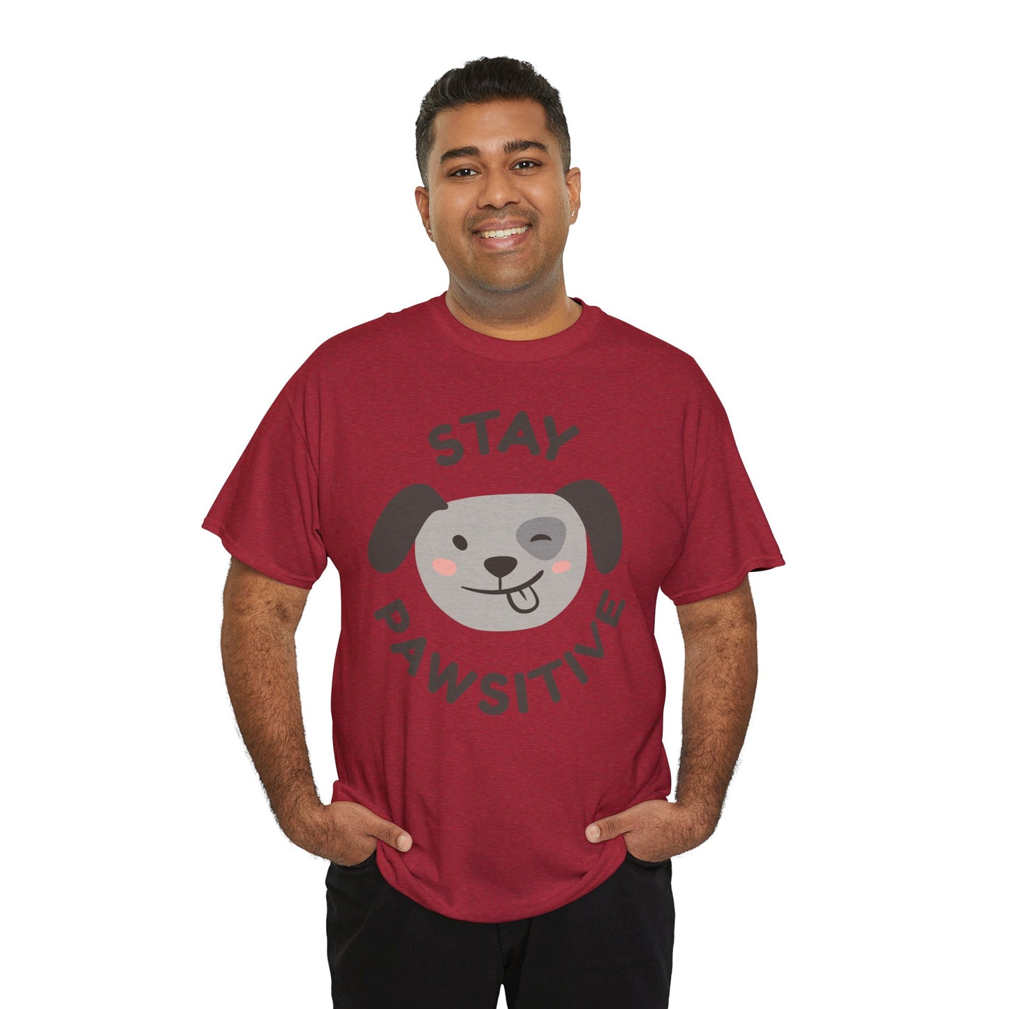 Stay Pawsitive T-Shirt - Cute, Comfy, and Full of Heart!