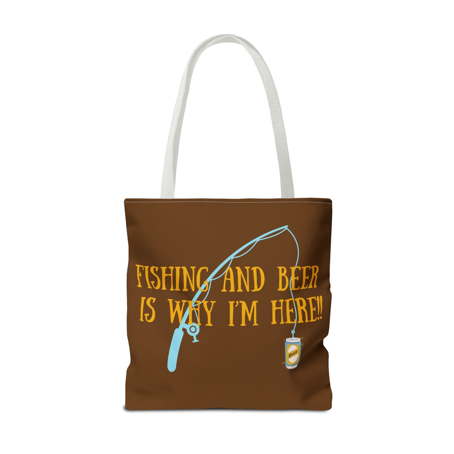 Fishing and Beer Tote Bag - Reel Relaxation!