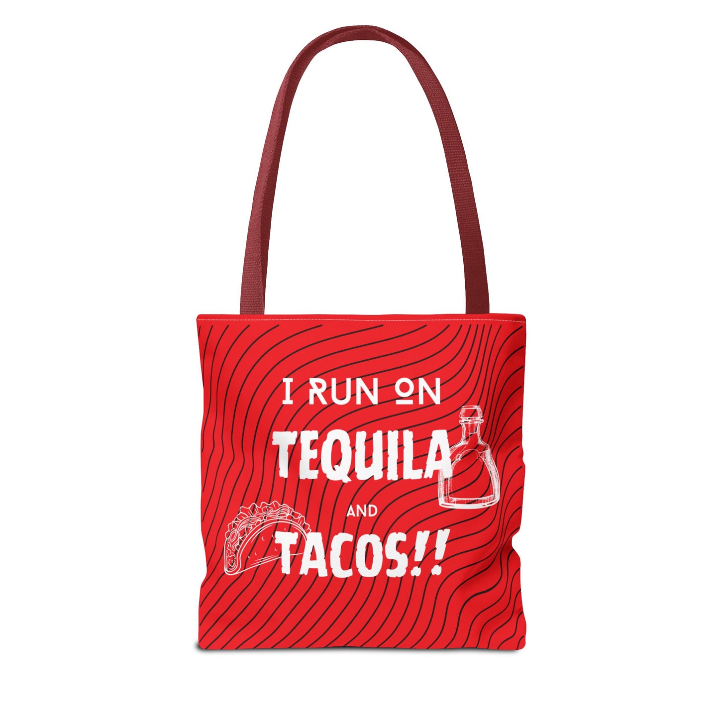 I Run on Tequila and Tacos Tote Bag - Fuel for the Fun!