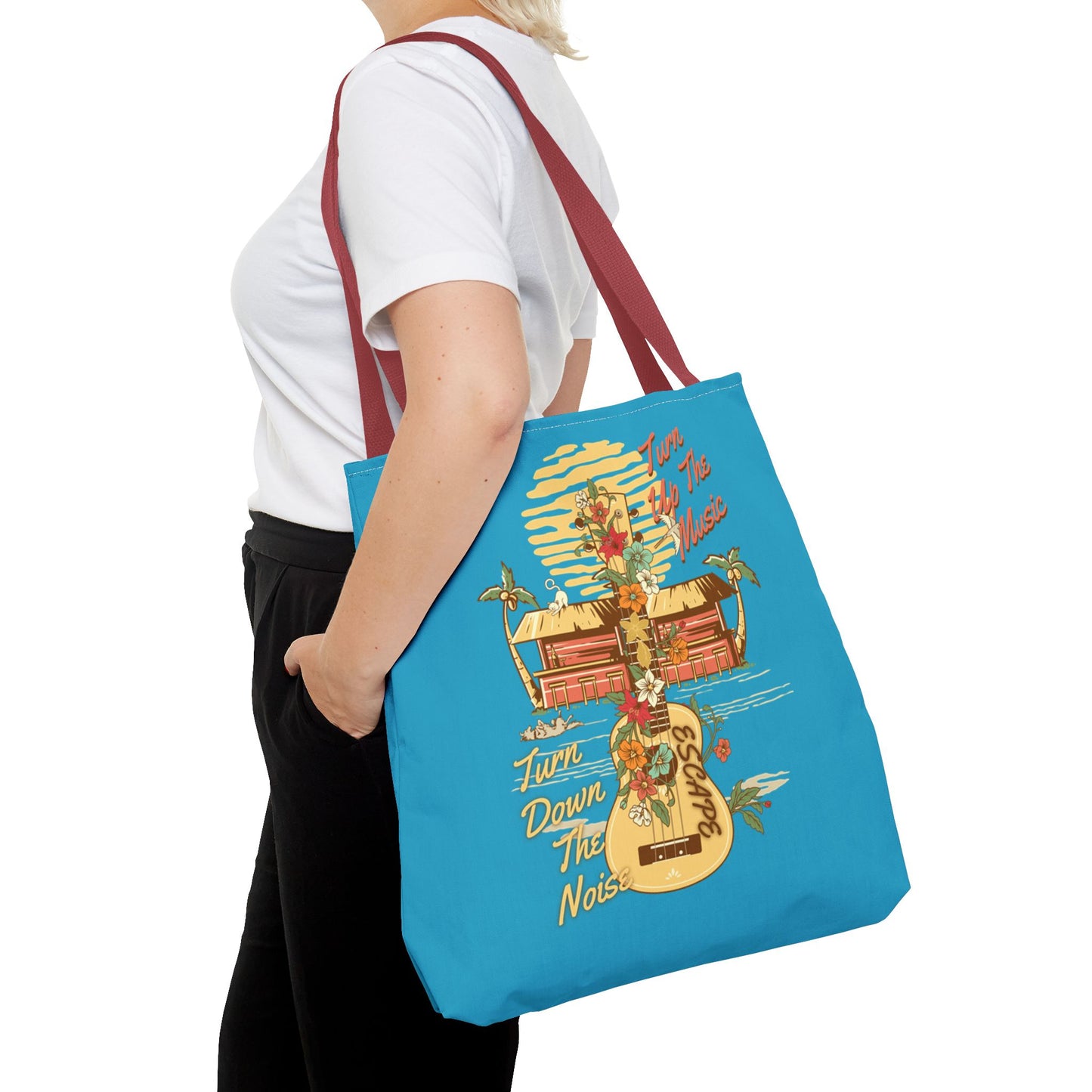 Turn Up the Music Tote Bag - Tune In & Zone Out!