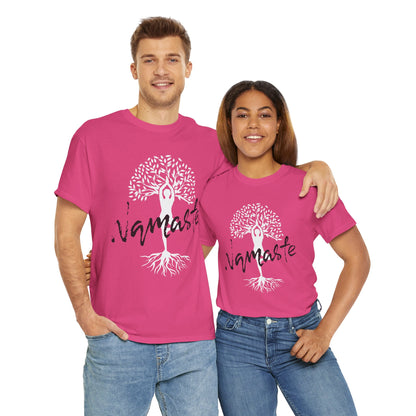 Namaste Tree of Life Unisex Heavy Cotton Tee Bright, Peaceful & Full of Zen!