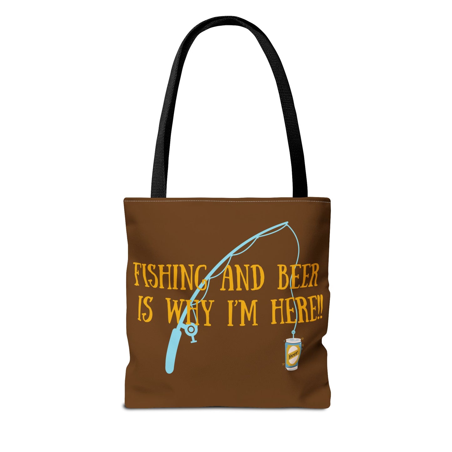 Fishing and Beer Tote Bag - Reel Relaxation!