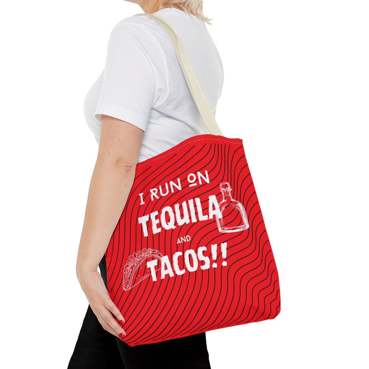 I Run on Tequila and Tacos Tote Bag - Fuel for the Fun!