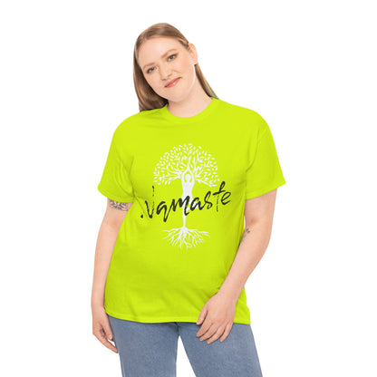 Namaste Tree of Life Unisex Heavy Cotton Tee Bright, Peaceful & Full of Zen!