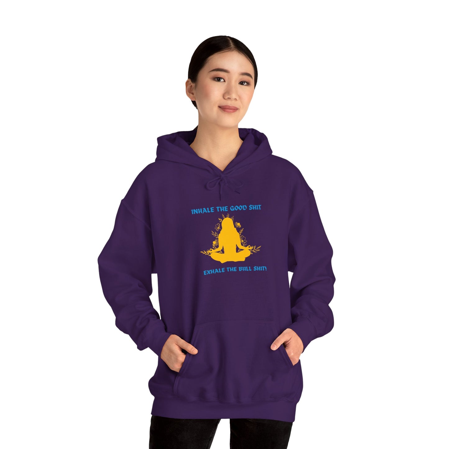 Inhale the Good Hooded Sweatshirt - Chill Vibes Only!