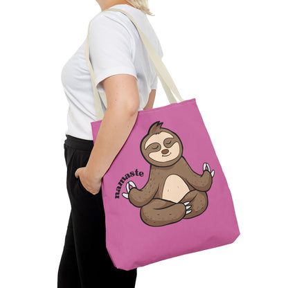 Namaste Sloth Tote Bag - Chill Vibes Only