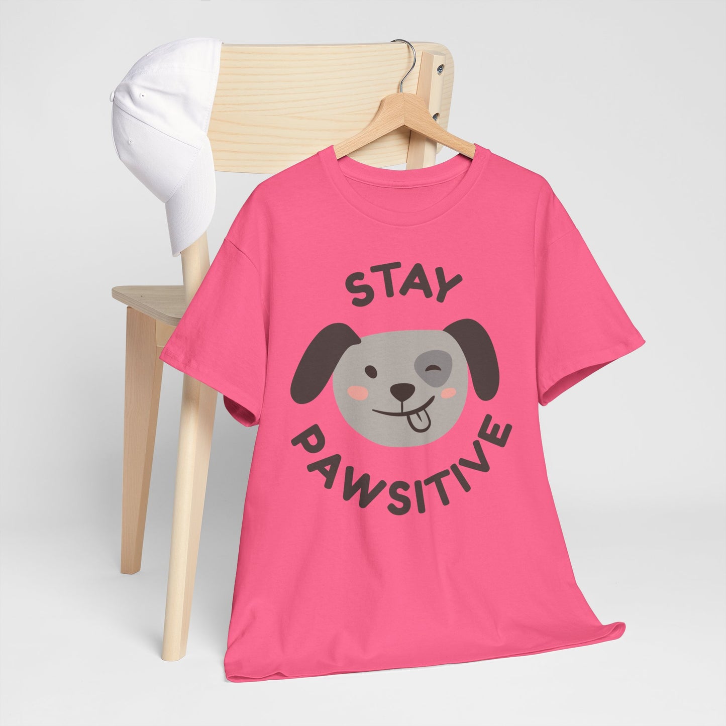 Stay Pawsitive T-Shirt - Cute, Comfy, and Full of Heart!