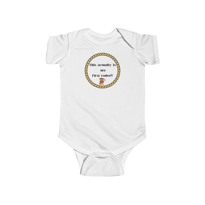 This Is My First Rodeo Infant Fine Jersey Bodysuit - Little Cowboy Style