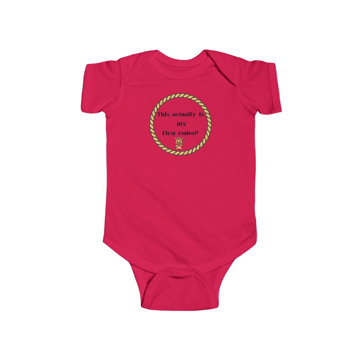 This Is My First Rodeo Infant Fine Jersey Bodysuit - Little Cowboy Style