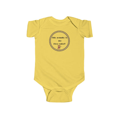 This Is My First Rodeo Infant Fine Jersey Bodysuit - Little Cowboy Style