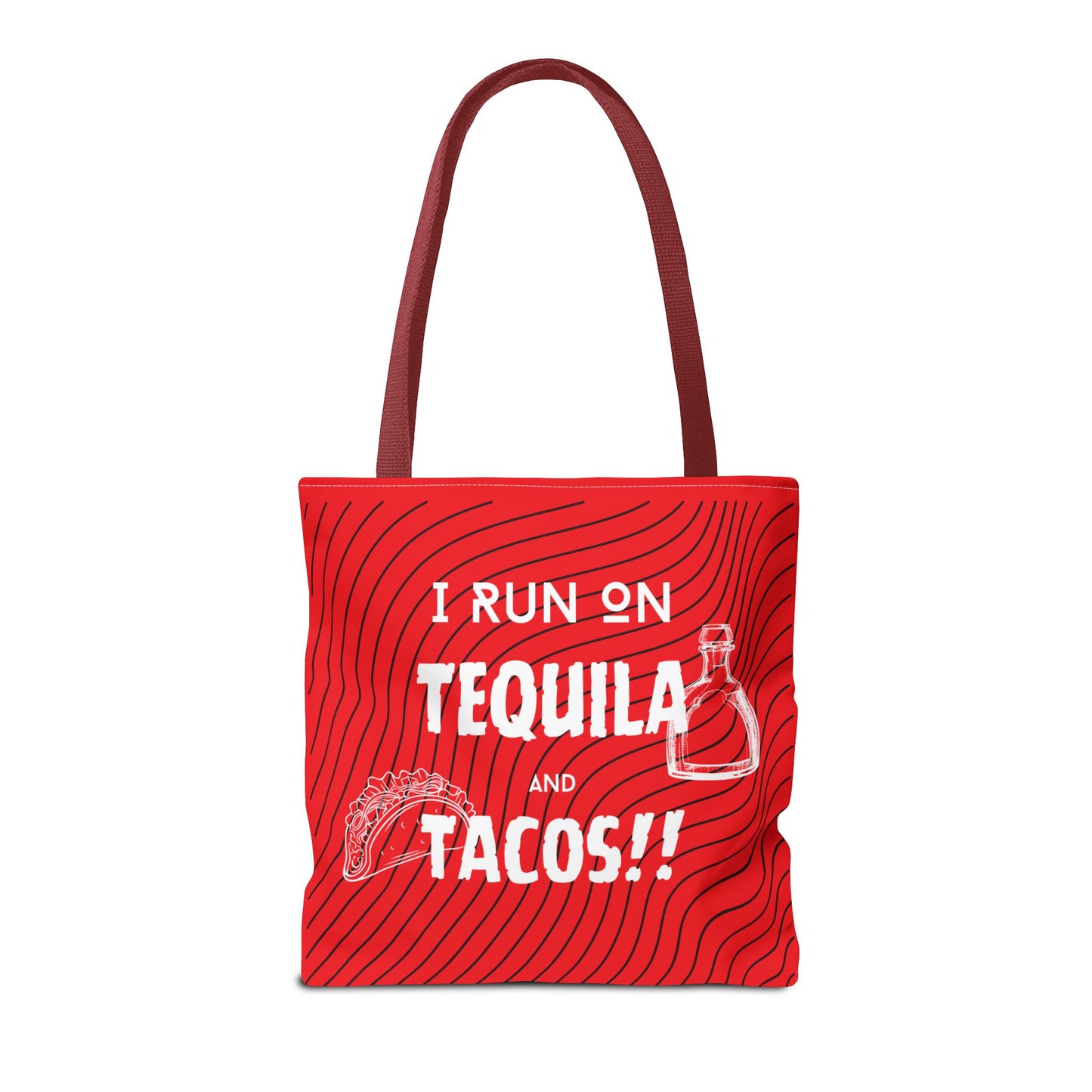 I Run on Tequila and Tacos Tote Bag - Fuel for the Fun!