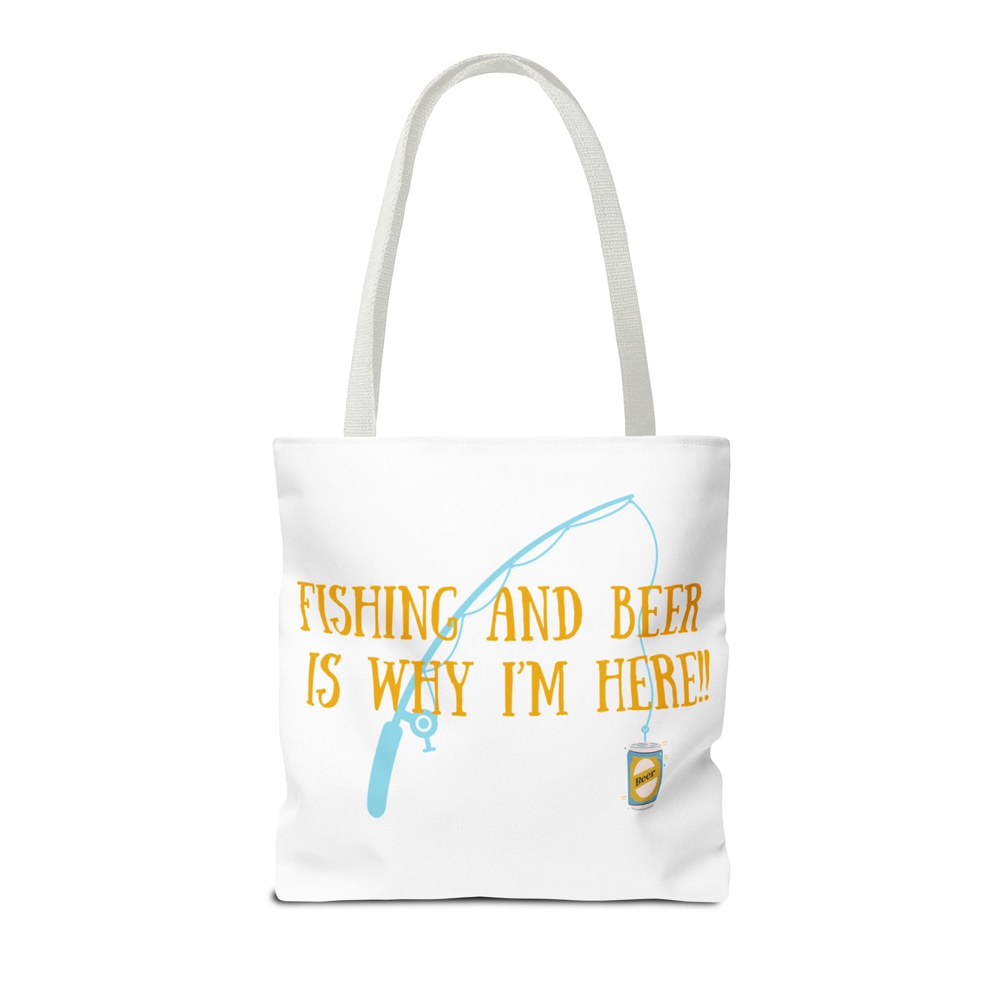 Fishing and Beer Tote Bag - For My Lady Friends Who Love to Cast and Chill!