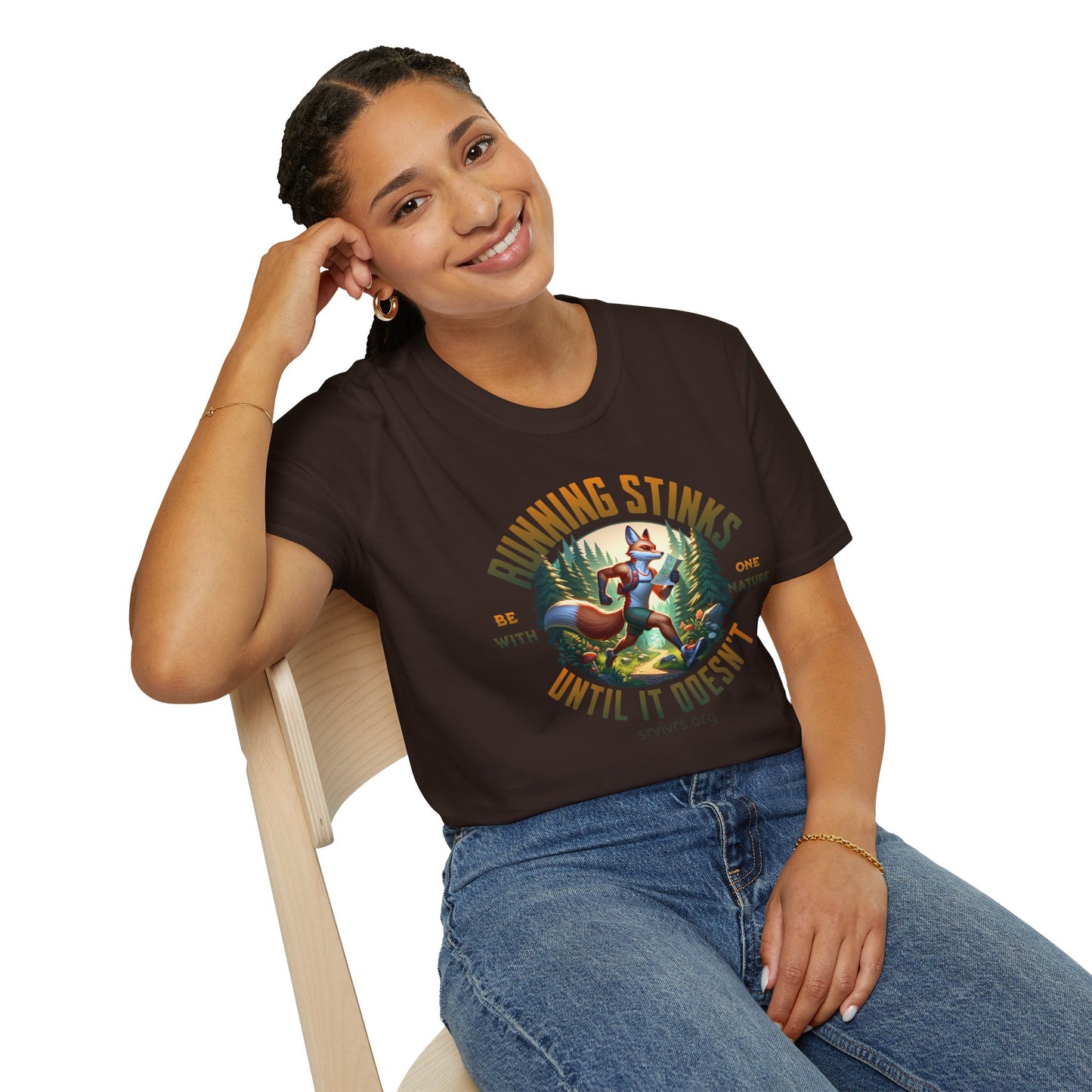 Running Stinks Until It Doesn't Unisex Softstyle T-Shirt - Embrace Your Wild Side!