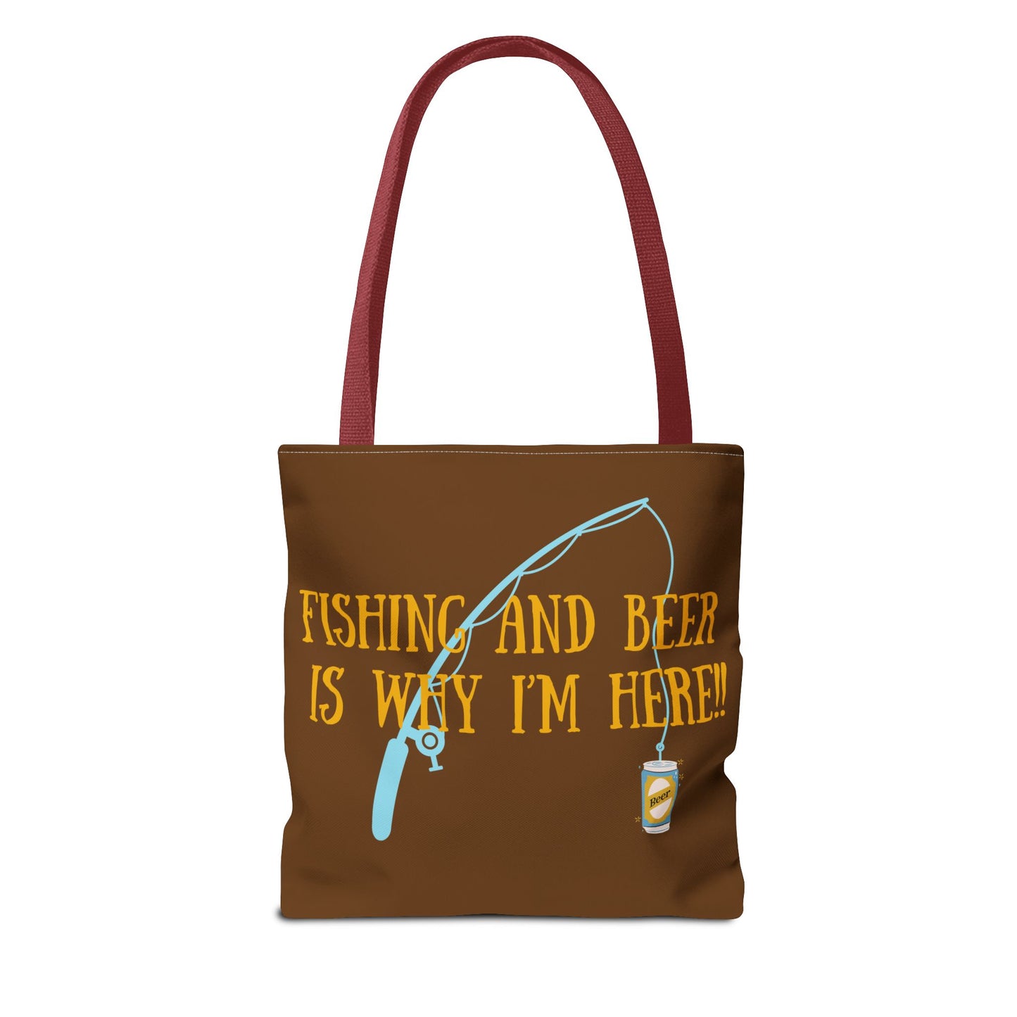 Fishing and Beer Tote Bag - Reel Relaxation!