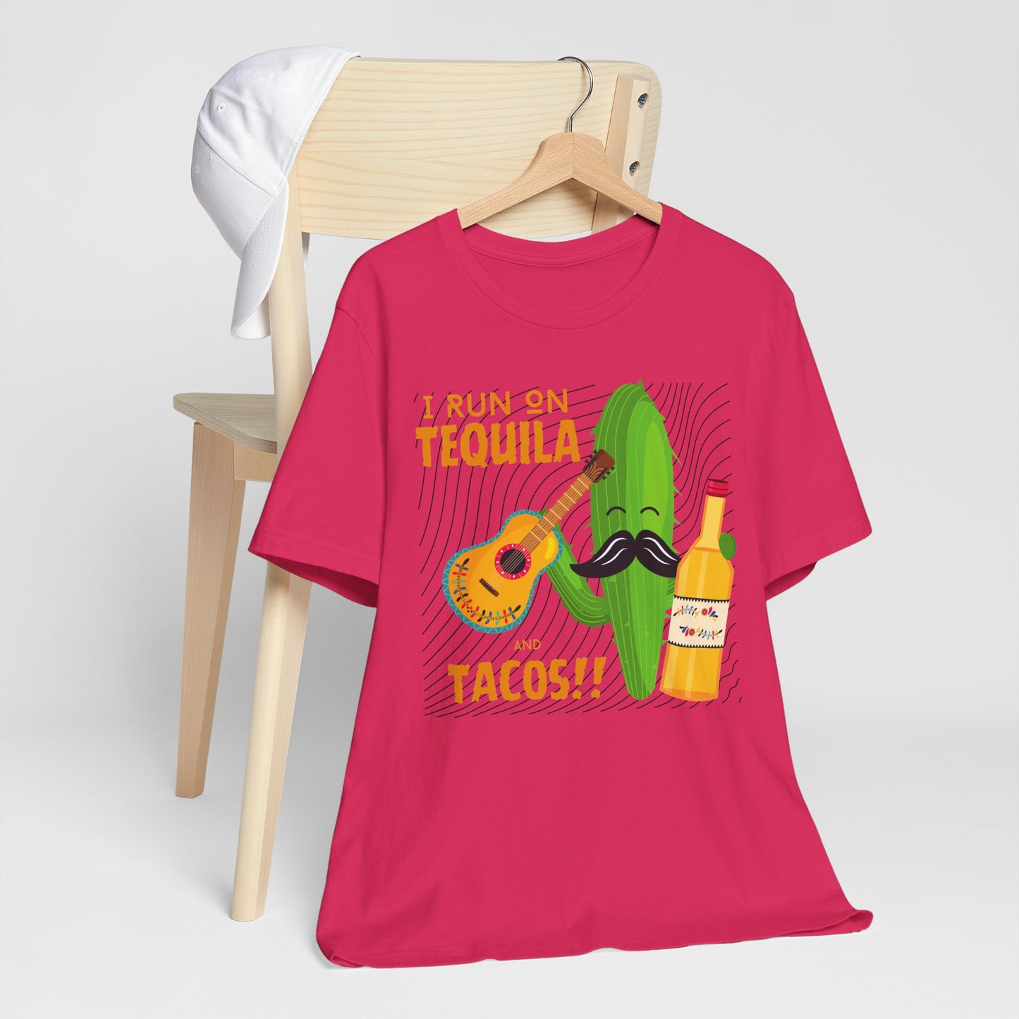 I Run on Tequila and Tacos T-Shirt - Hells Yea!