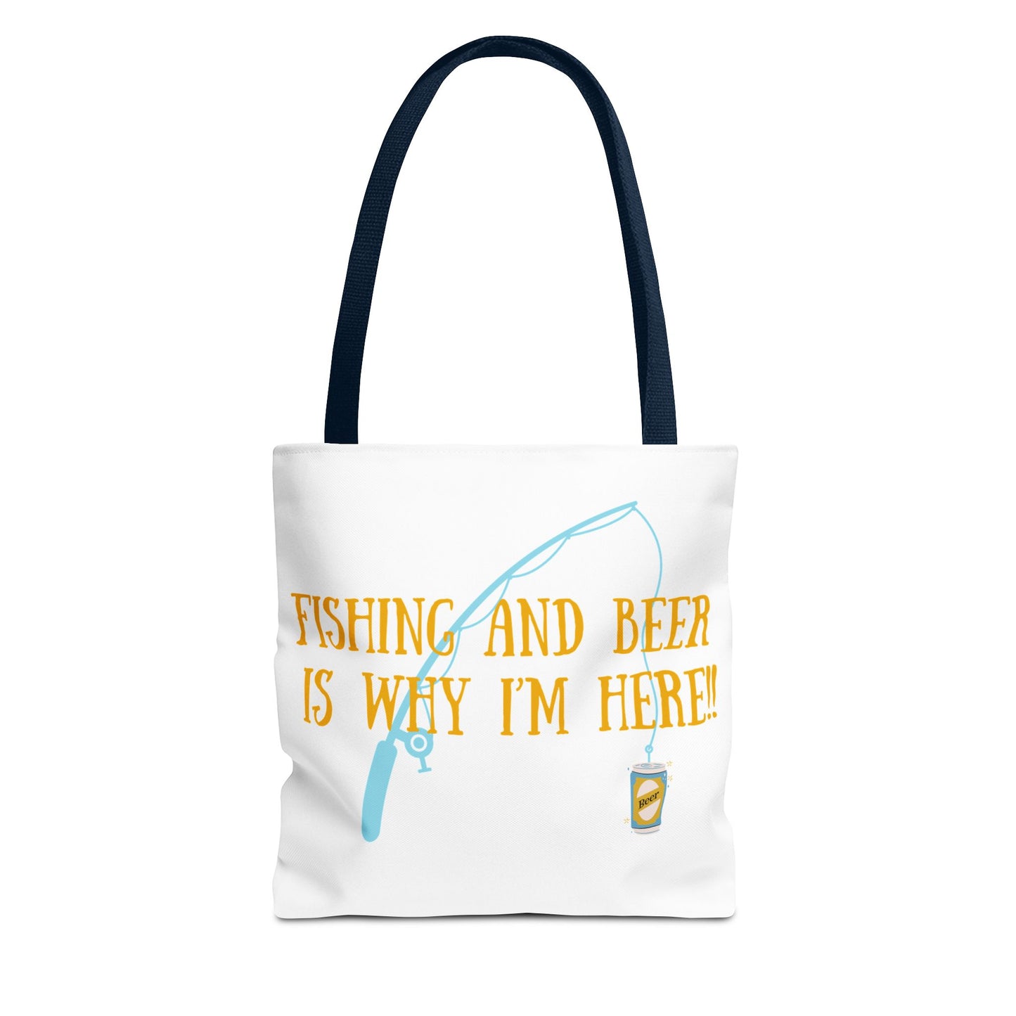 Fishing and Beer Tote Bag - For My Lady Friends Who Love to Cast and Chill!