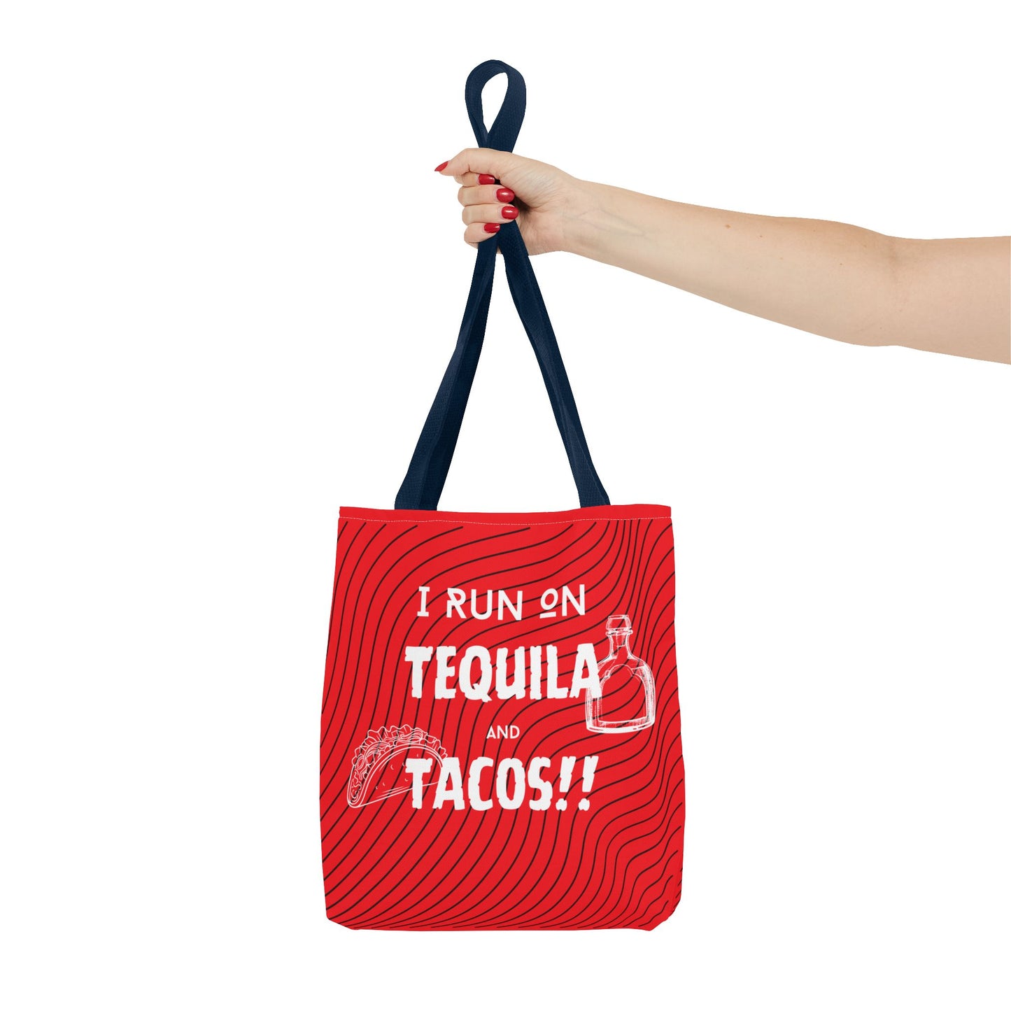 I Run on Tequila and Tacos Tote Bag - Fuel for the Fun!