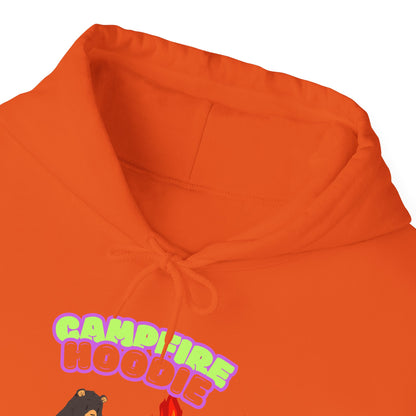 Campfire Bear Hoodie - Cozy Up with a Little Wilderness Fun!