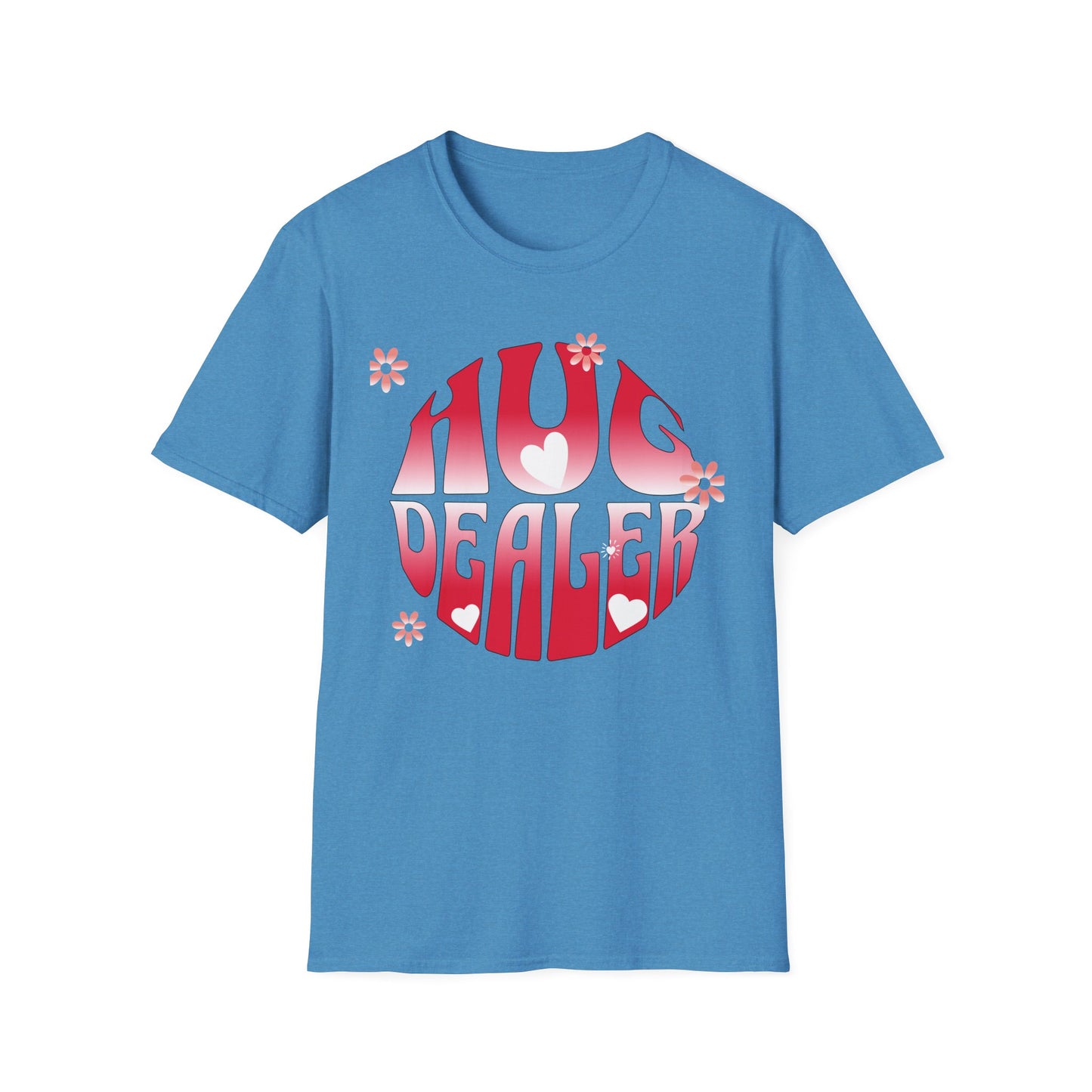 Hug Dealer Unisex Softstyle T-Shirt - Spreading Smiles, One Hug at a Time!