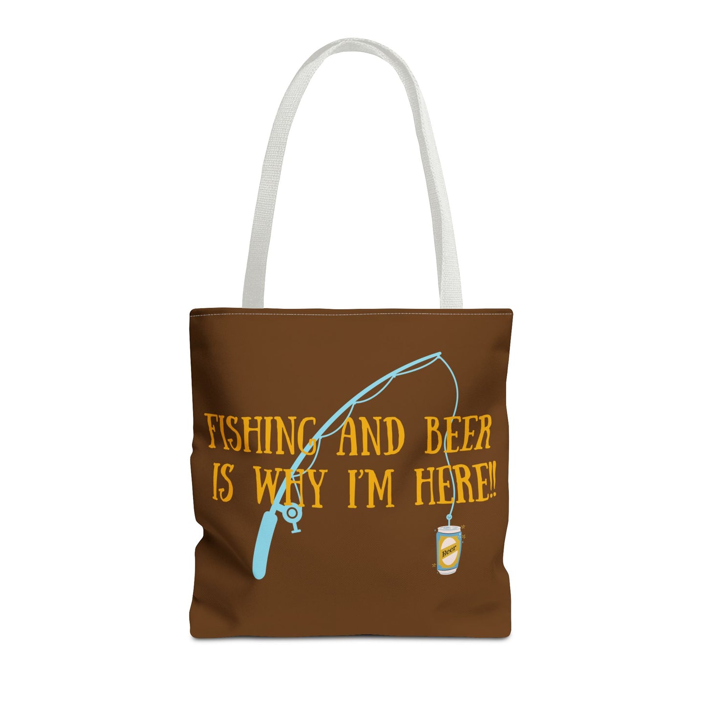 Fishing and Beer Tote Bag - Reel Relaxation!