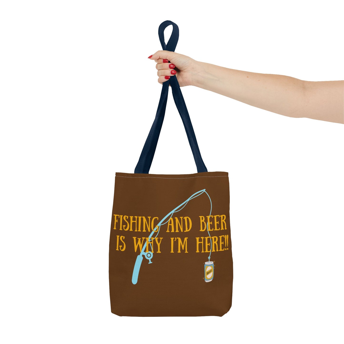 Fishing and Beer Tote Bag - Reel Relaxation!