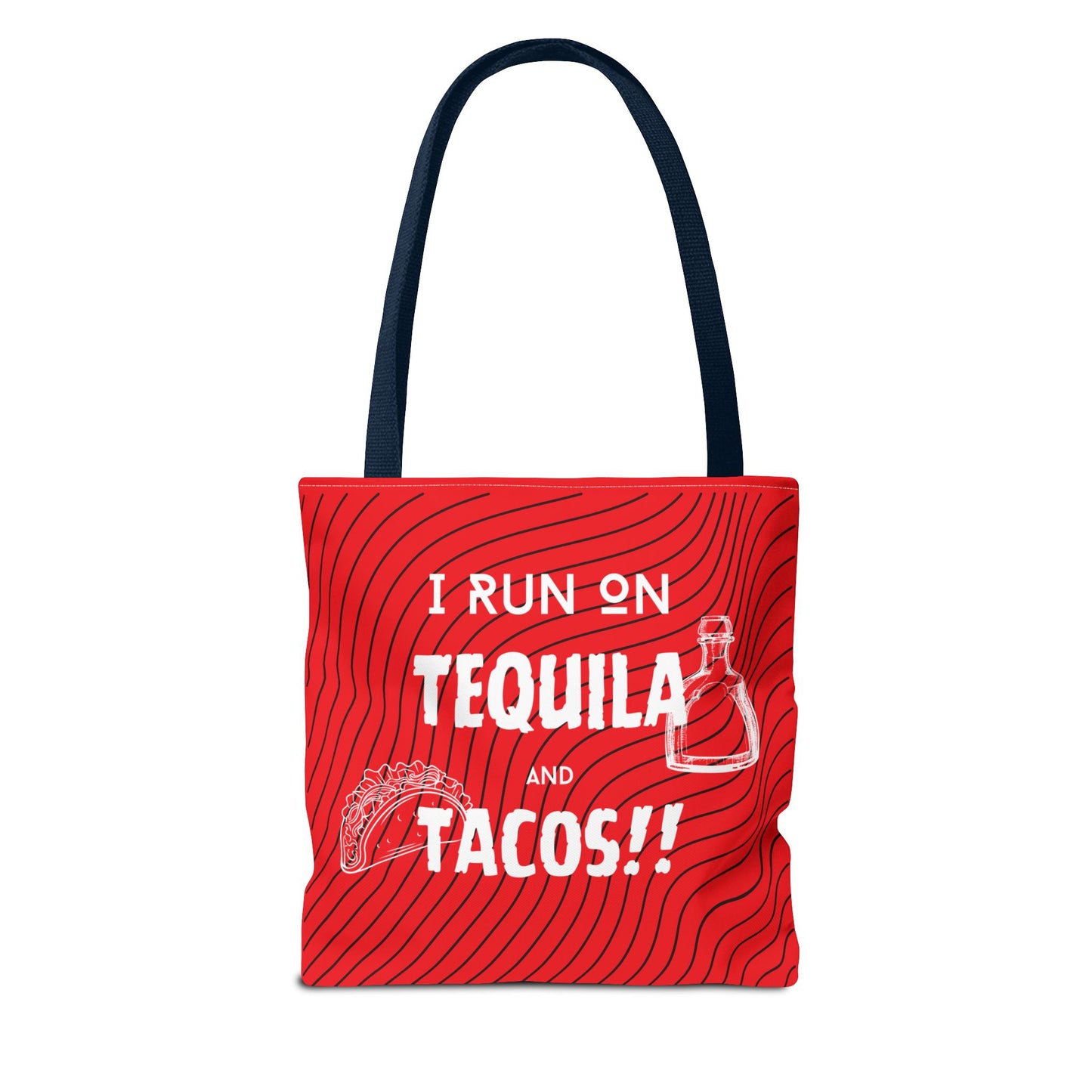 I Run on Tequila and Tacos Tote Bag - Fuel for the Fun!