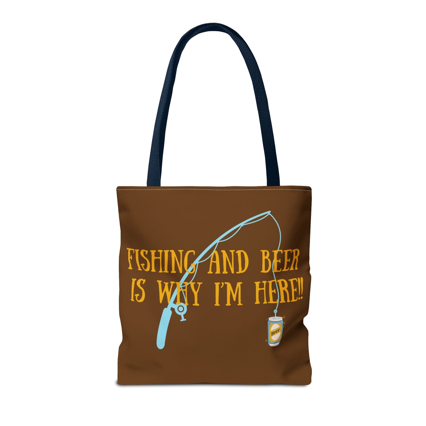 Fishing and Beer Tote Bag - Reel Relaxation!