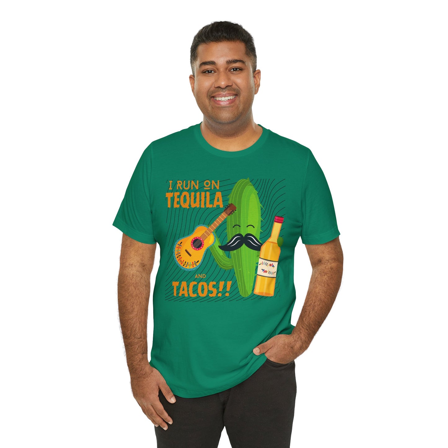 I Run on Tequila and Tacos T-Shirt - Hells Yea!