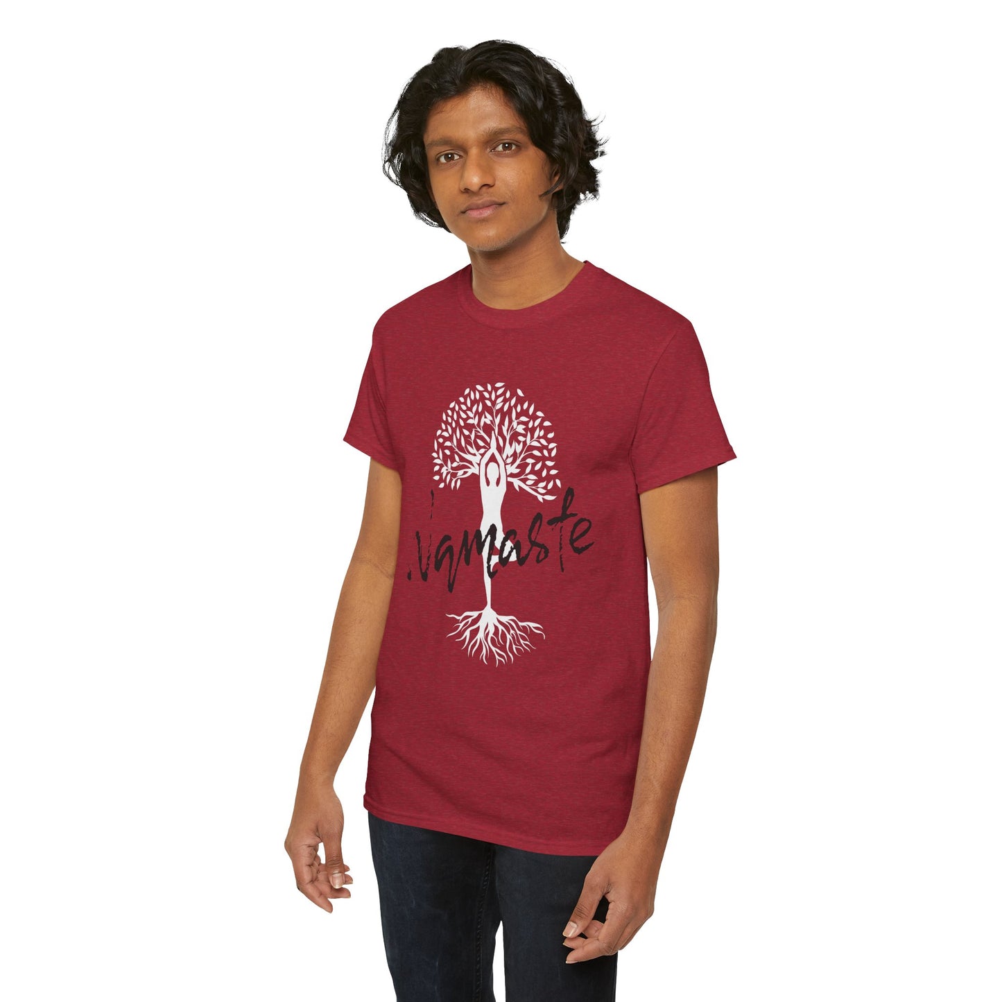 Namaste Tree of Life Unisex Heavy Cotton Tee Bright, Peaceful & Full of Zen!