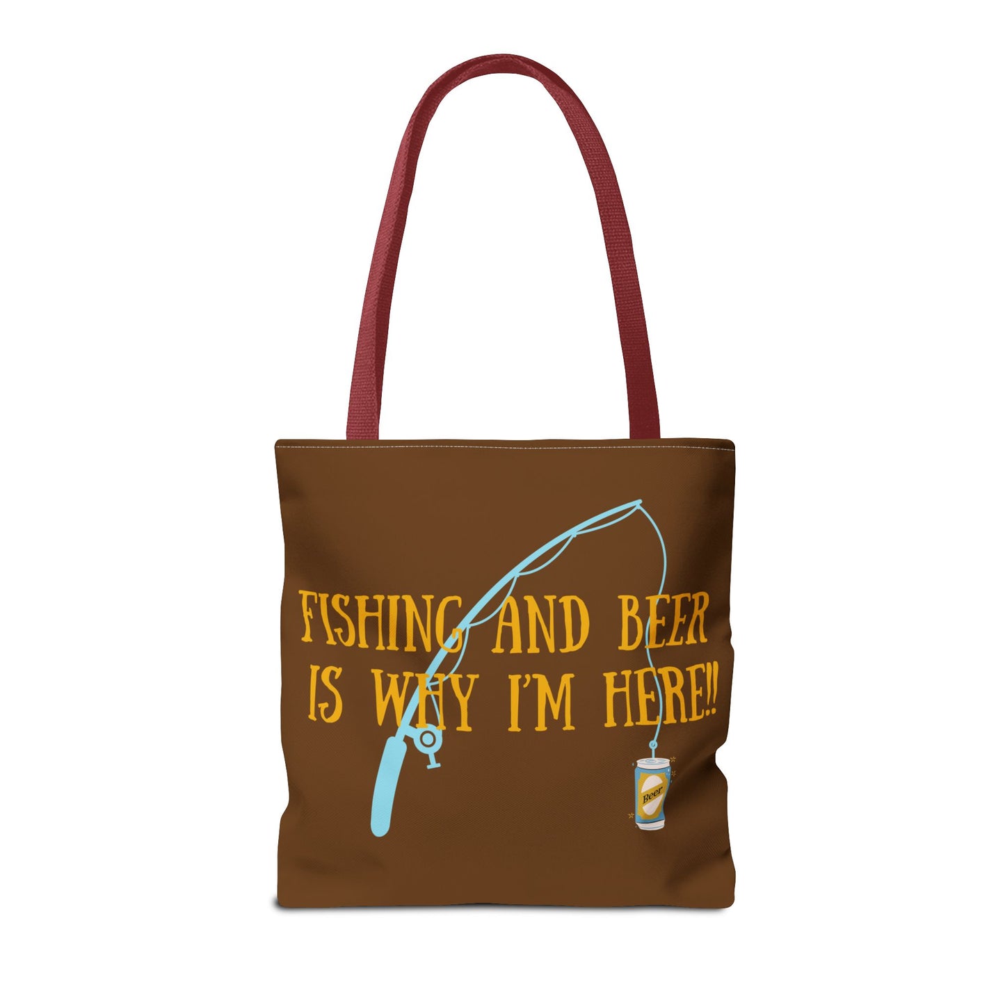 Fishing and Beer Tote Bag - Reel Relaxation!