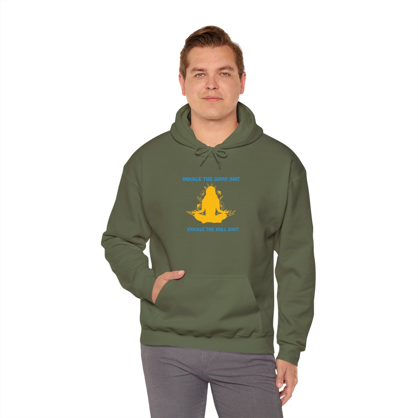 Inhale the Good Hooded Sweatshirt - Chill Vibes Only!