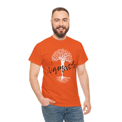 Namaste Tree of Life Unisex Heavy Cotton Tee Bright, Peaceful & Full of Zen!