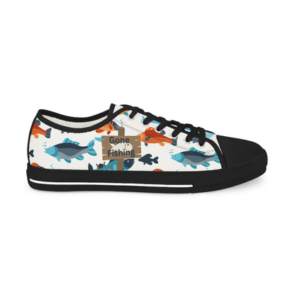 Gone Fishing Low Top Sneakers - For the Reel Fisherman!