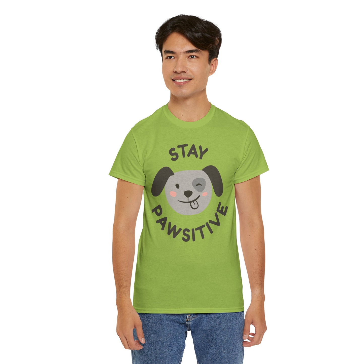 Stay Pawsitive T-Shirt - Cute, Comfy, and Full of Heart!