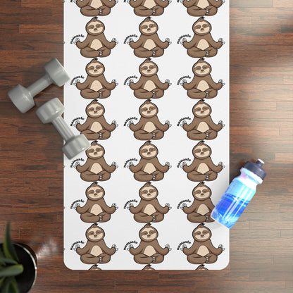 Rubber Yoga Mat - Sloth Namaste