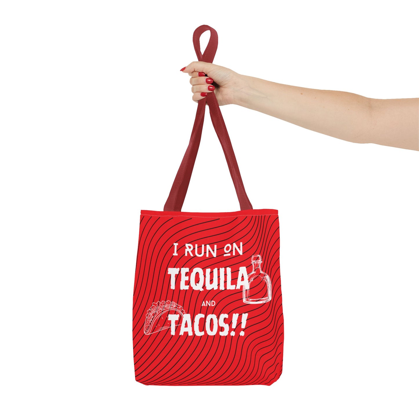 I Run on Tequila and Tacos Tote Bag - Fuel for the Fun!