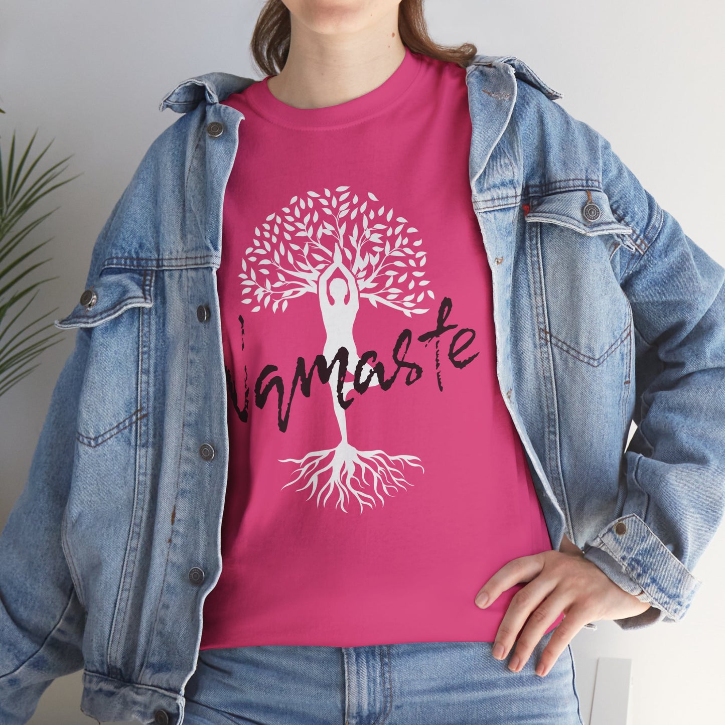 Namaste Tree of Life Unisex Heavy Cotton Tee Bright, Peaceful & Full of Zen!