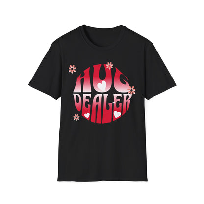 Hug Dealer Unisex Softstyle T-Shirt - Spreading Smiles, One Hug at a Time!