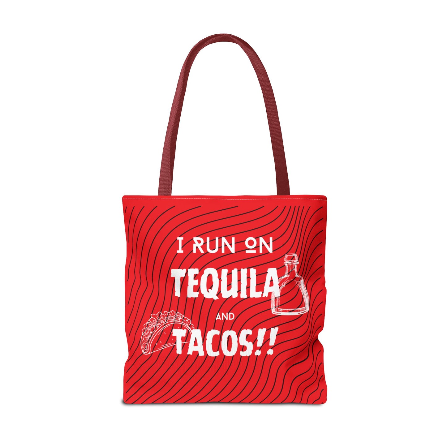 I Run on Tequila and Tacos Tote Bag - Fuel for the Fun!