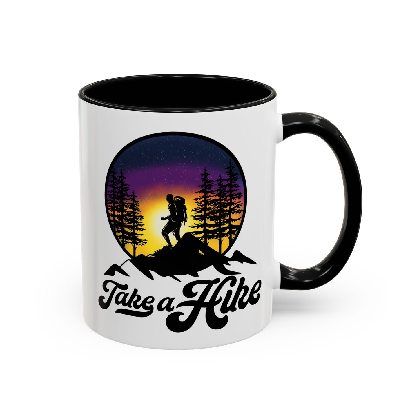 Take a Hike (and a Sip) Accent Coffee Mug - For Those Who Enjoy Hiking or Their Morning Alone Time