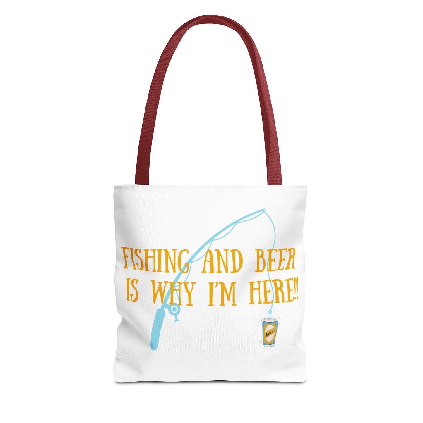 Fishing and Beer Tote Bag - For My Lady Friends Who Love to Cast and Chill!